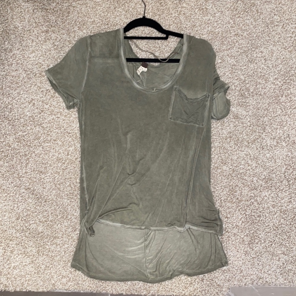 Army Green Free People Top